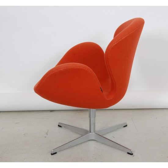 Red hotsell swan chair